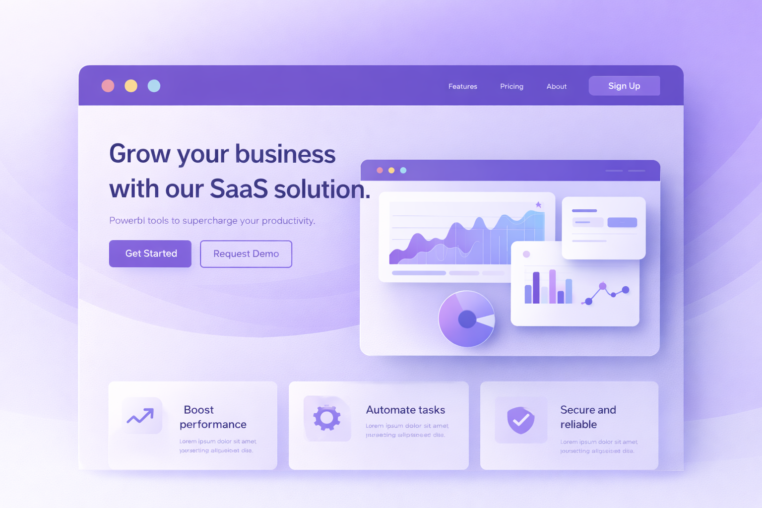 Landing Page preview